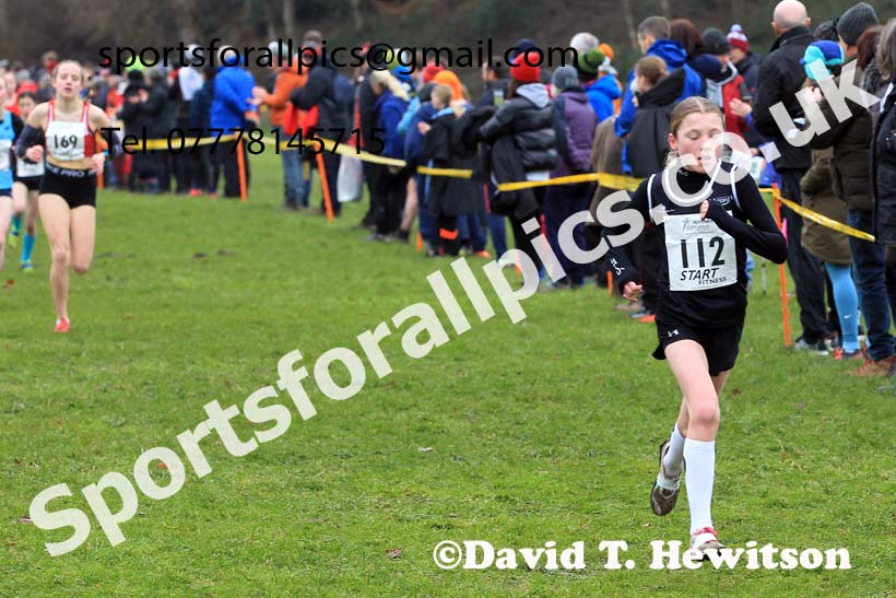Girls Under-15s 2023 Northern Cross Country Champs., Witton Park, Blackburn. Photo: David T. Hewitson/Sports for All Pics
